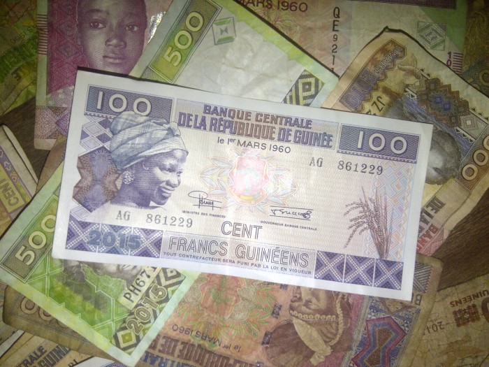 Article : Les billets de 100 francs guinéens